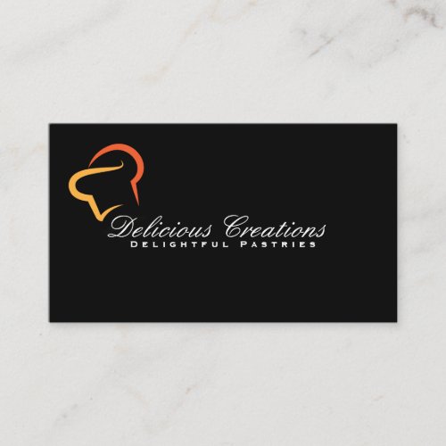 Chef Hat  Culinary Business Card