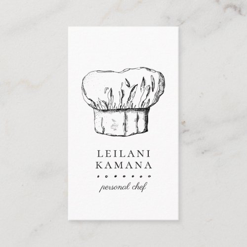 Chef Hat Culinary Business Cards