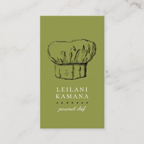 Chef Hat Culinary Business Cards