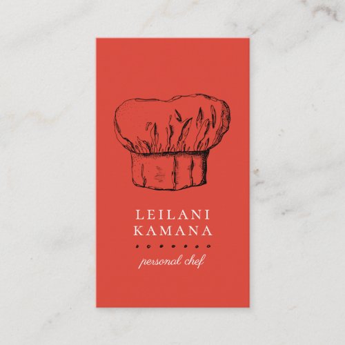 Chef Hat Culinary Business Cards