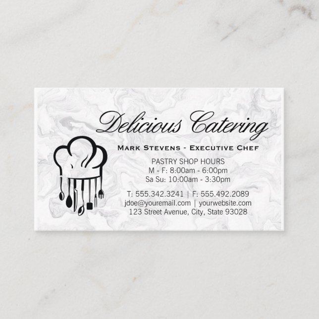 Chef Hat | Kitchenware Business Card (Front)