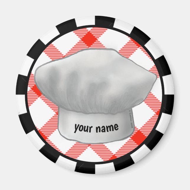 Chef hat magnet (Front)
