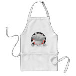 Chef hat on chef apron