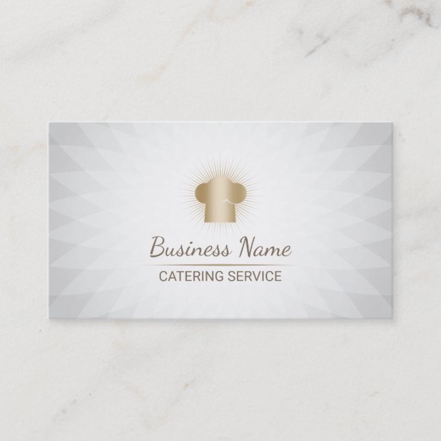 Chef Hat Personal Chef Catering Service Business Card (Front)