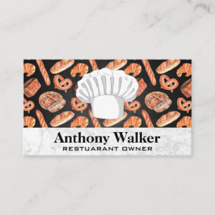 Chef Hat Pretzels and Bread Business Card