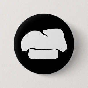 chef hat silhouette button