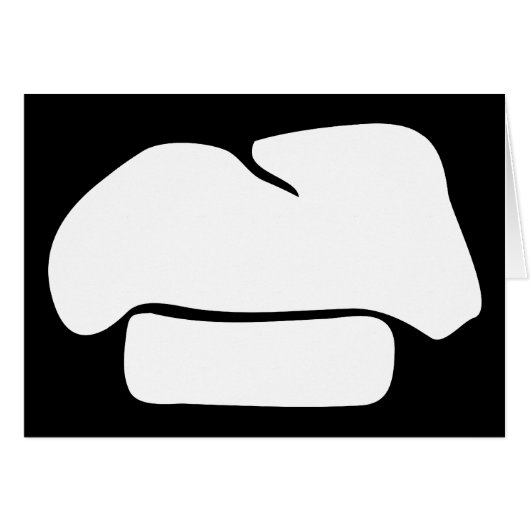 chef hat silhouette cards (Front Horizontal)