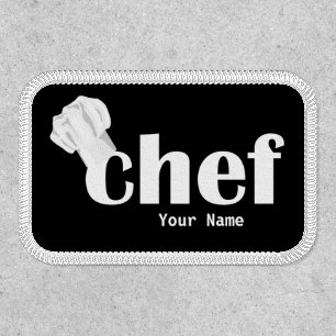 Chef Hat Text Custom Patch