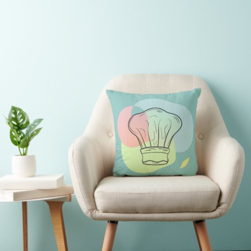 Chef Hat Throw Pillow