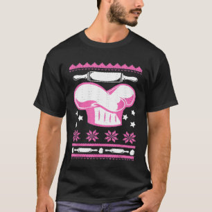 Chef Hat Ugly Christmas Baker Cooking Baking T-Shirt