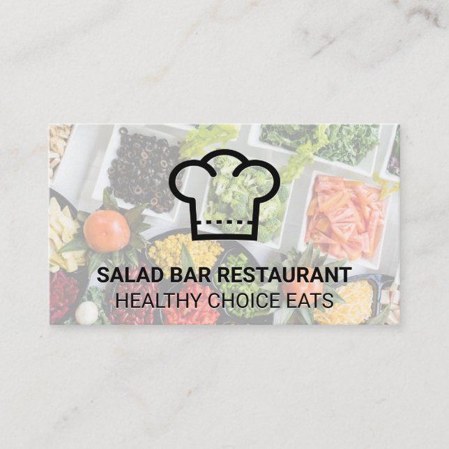 Chef Hat | Vegetables Business Card (Front)