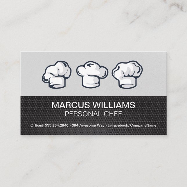 Chef Hats | Culinary Business Card (Front)