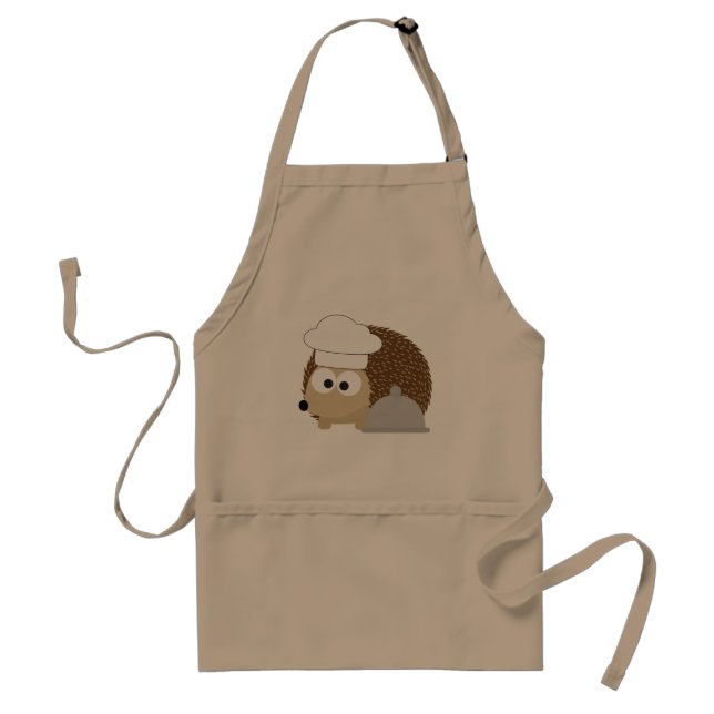 Chef Hedgehog Adult Apron (Front)