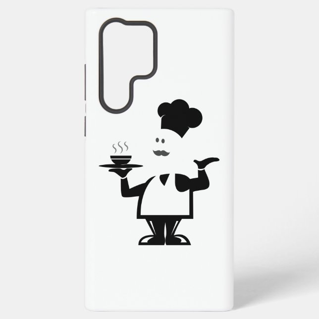 Chef holding a bowl of soup Galaxy S22 Ultra Samsung Galaxy Case (Back)