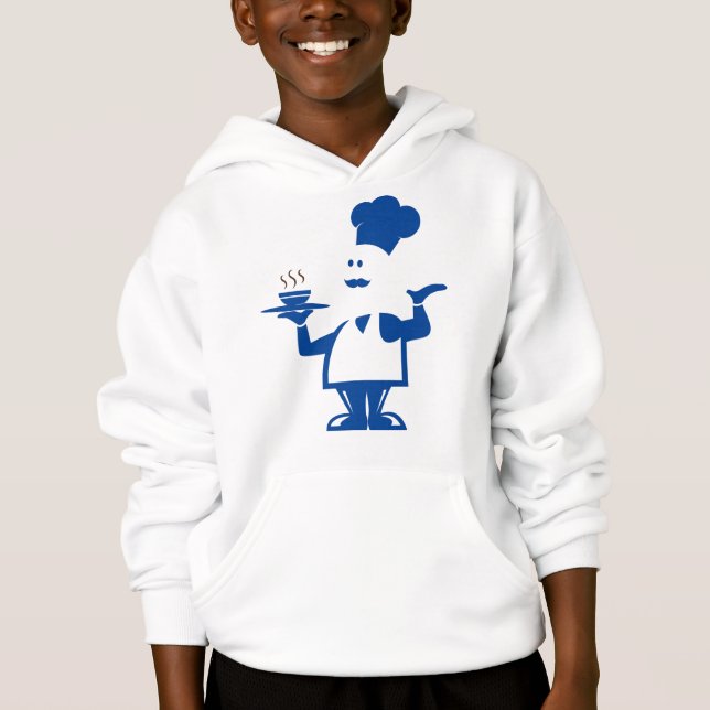 Chef holding a bowl of soup hoodie (Front)