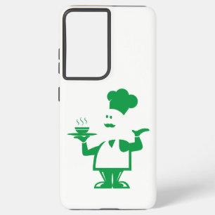 Chef holding a bowl of soup samsung galaxy s21 ultra case