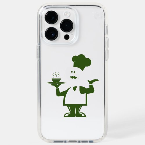 Chef holding a bowl of soup speck iPhone 14 pro max case