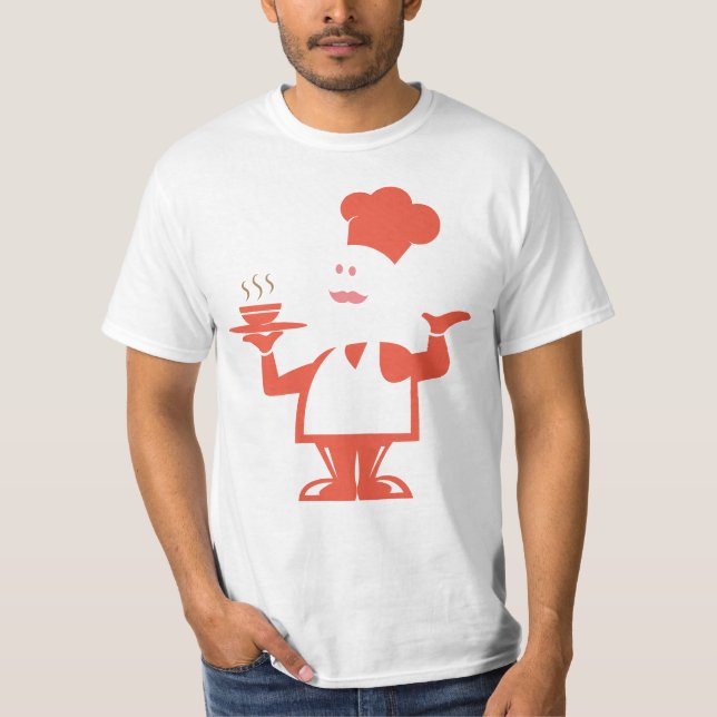 Chef holding a bowl of soup T-Shirt (Front)