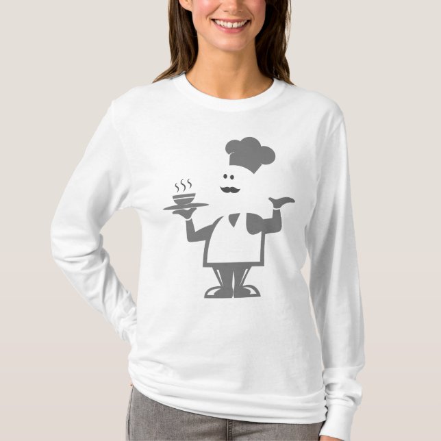 Chef holding a bowl of soup T-Shirt (Front)