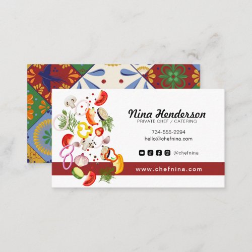 Chef Home Cook Catering or Restaurant Business Card