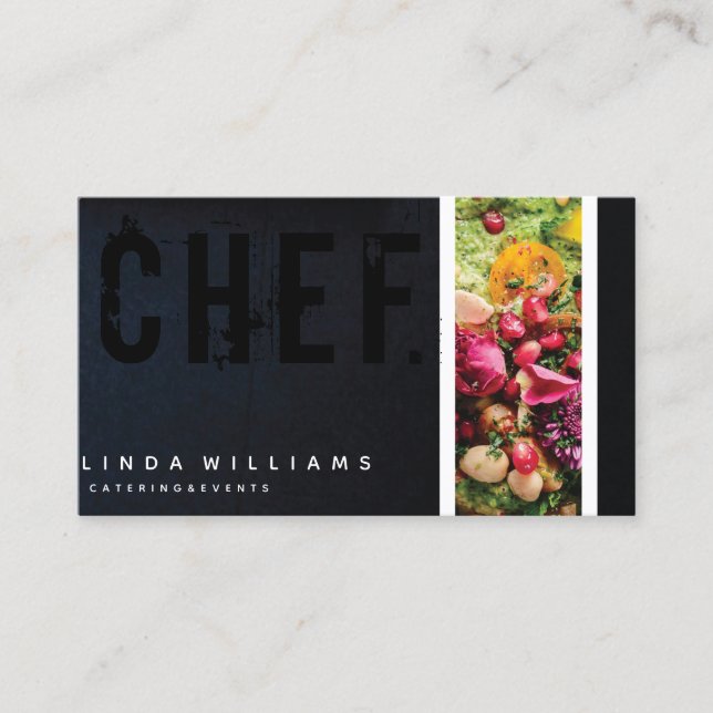 Chef I Catering Modern Professional Business Card (Front)