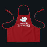 Chef in Training Chef Hat For Kids Burgundy Red Apron<br><div class="desc">Chef in Training Chef Hat Logo Burgundy Red For Kids Apron</div>