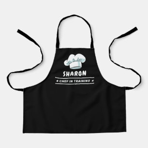 Chef in Training Chef Hat For Kids Classic Black Apron