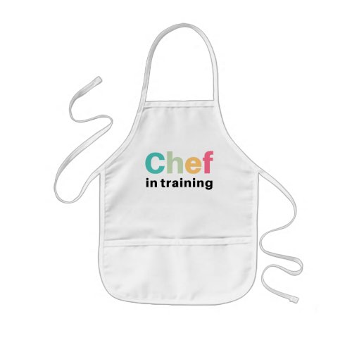 Chef In Training Funny Student  Job Gift Kids Apron