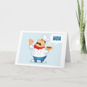 CHEF IS SERVING UP "BIRTHDAY WISHES" for ***M0M*** Card