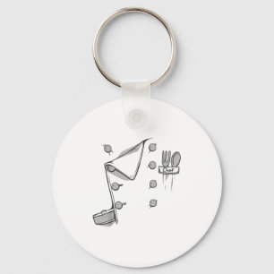 Chef Jacket Chef Costume Cook Cooking Funny Chef G Keychain