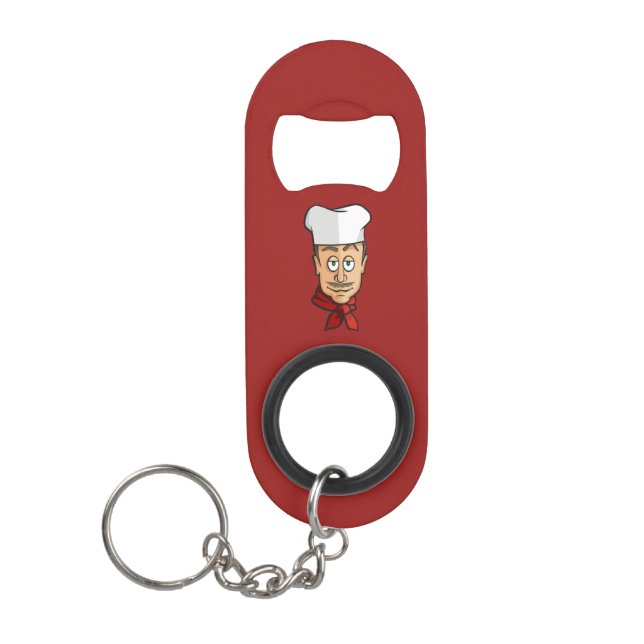 Chef Keychain Bottle Opener (Front)