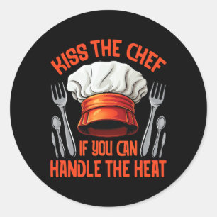 Chef Kiss Cooking Enthusiast Grilling Smoking Classic Round Sticker