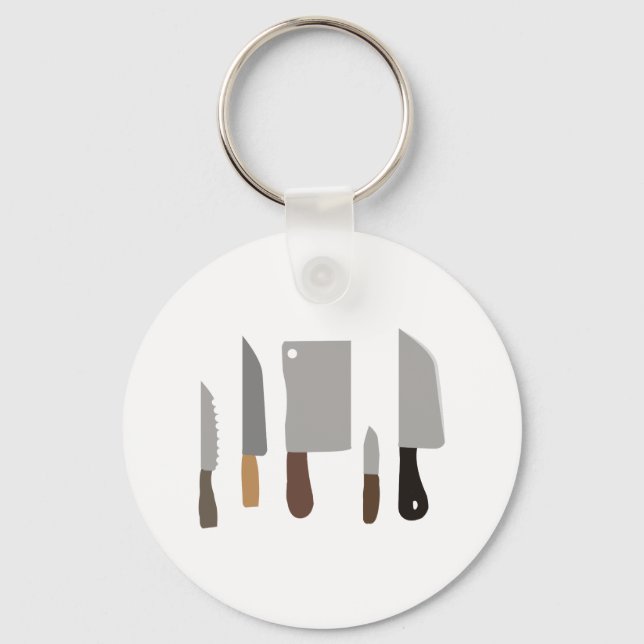 Chef Knives Keychain (Front)