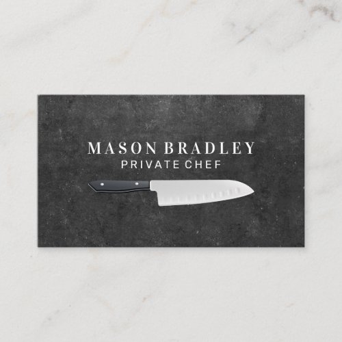 Chef Knives  Slate Business Card