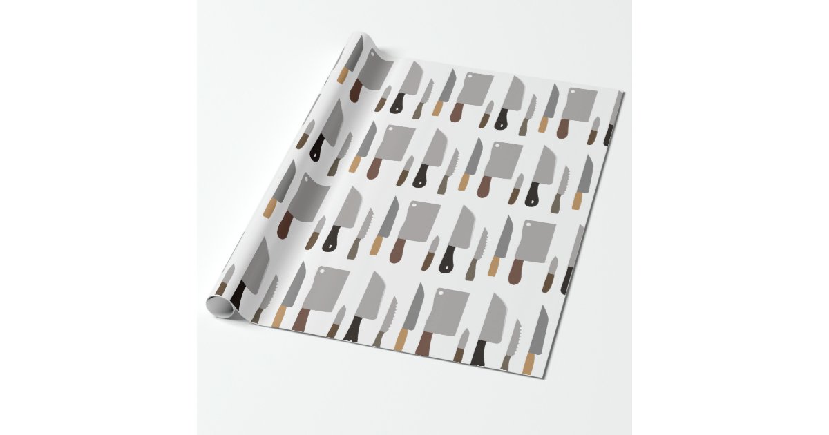 Chef Knives Wrapping Paper Zazzle