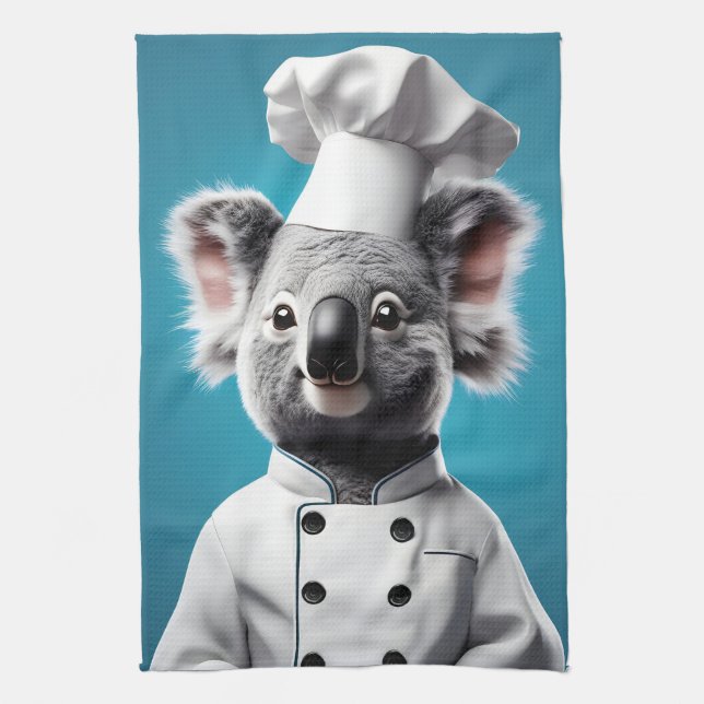 Chef Koala Kitchen Towel (Vertical)