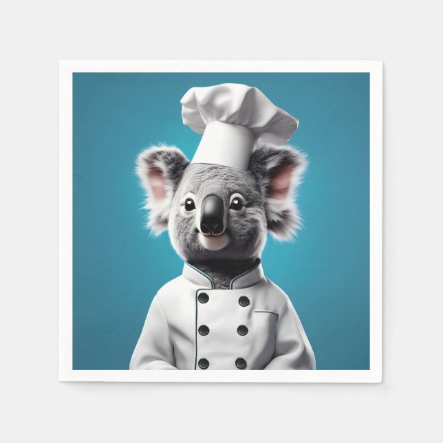 Chef Koala Napkins (Front)