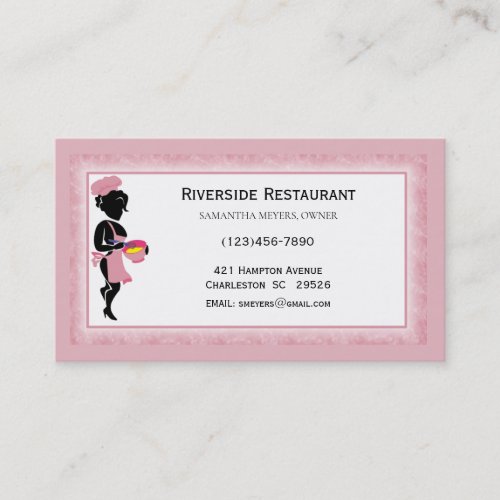Chef Lady Business Cards