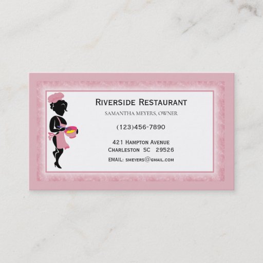 Customizable Chef Lady Business Cards