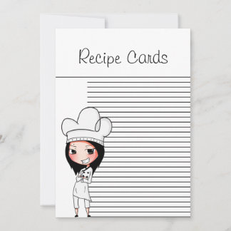 Chef Lady Recipe Cards