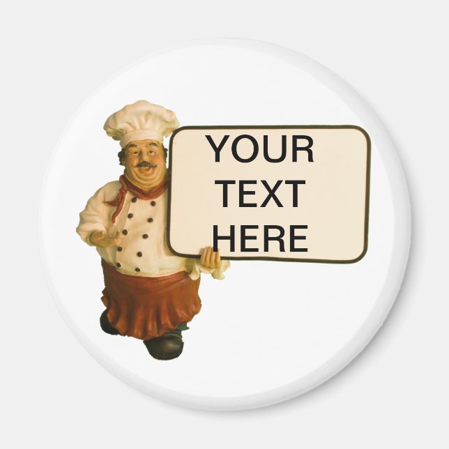 Chef Lets You Put Your Own Text In His Chalkboard Magnet (Front)