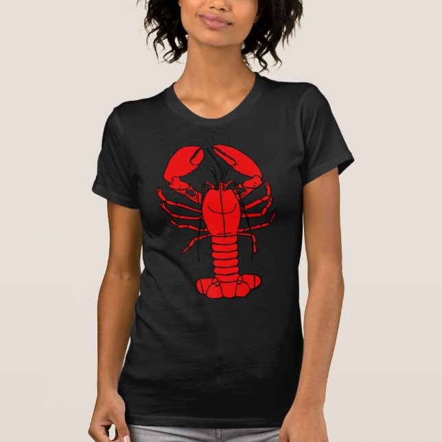 Chef & lobster | Cartoon lobster Lovers Gift T-Shirt (Front)