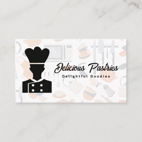 Chef Logo  Cooking Tools  Catering Business Card