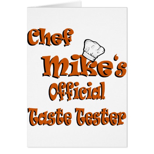 Chef Mike's taste tester (Front)