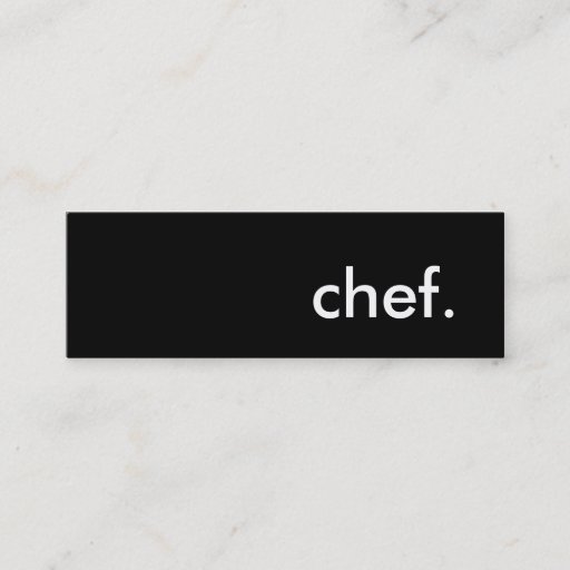 Customizable chef. business card templates
