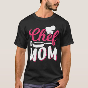 Chef Mom Mother Mommy Cook Cooking retro T-Shirt