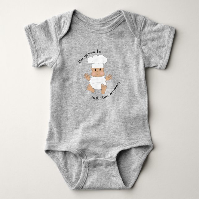 Chef mommy baby bodysuit (Front)