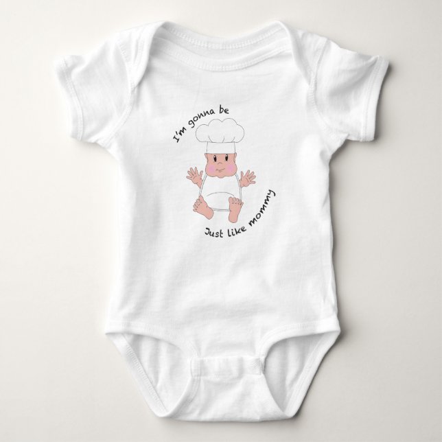 Chef mommy baby bodysuit (Front)