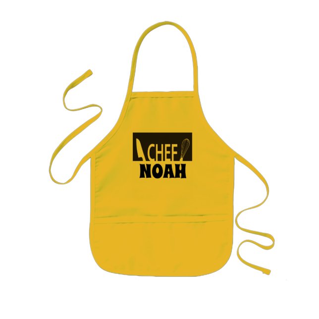 Chef name for kids kids' apron (Front)