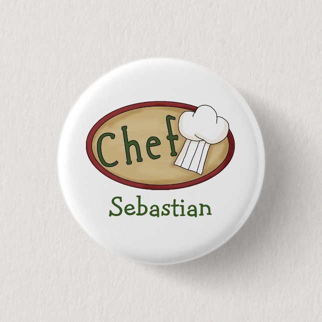 Chef Name ID V2 Pinback Button (Front)